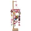 OKBABY Hanging Dolls Hanging Decorations Hanging Decorations Crepe Hanging Dolls with Natural Wooden Stand Hanging Balls Hanging Dolls Kasafuku Hina