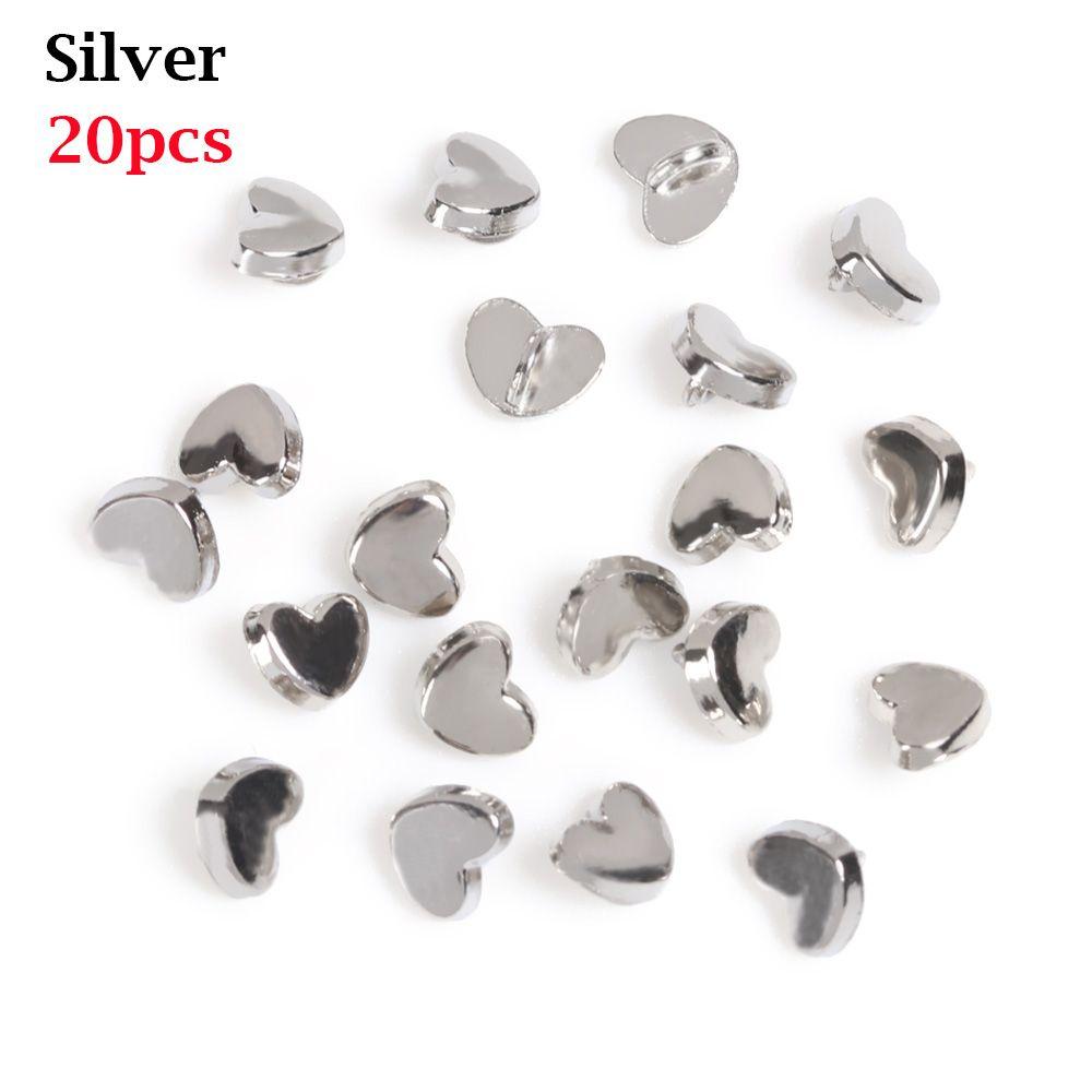 Craft Heart Pattern Decoration Mini Buttons DIY Doll Clothes Metal Buckles Clothing Sewing Buckle