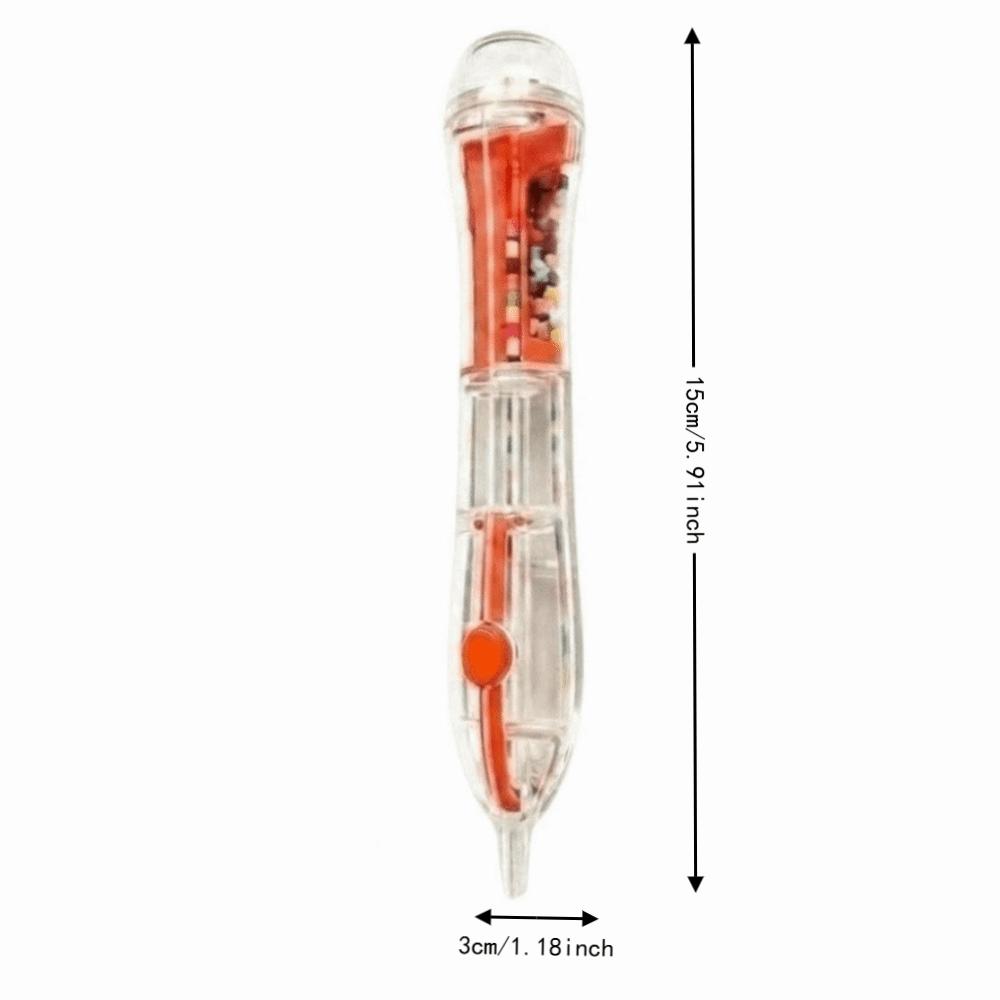 Transparent Body Automatic Fuse Bead Pen Ergonomic Grip Fuse Beads Pen Perler Beads