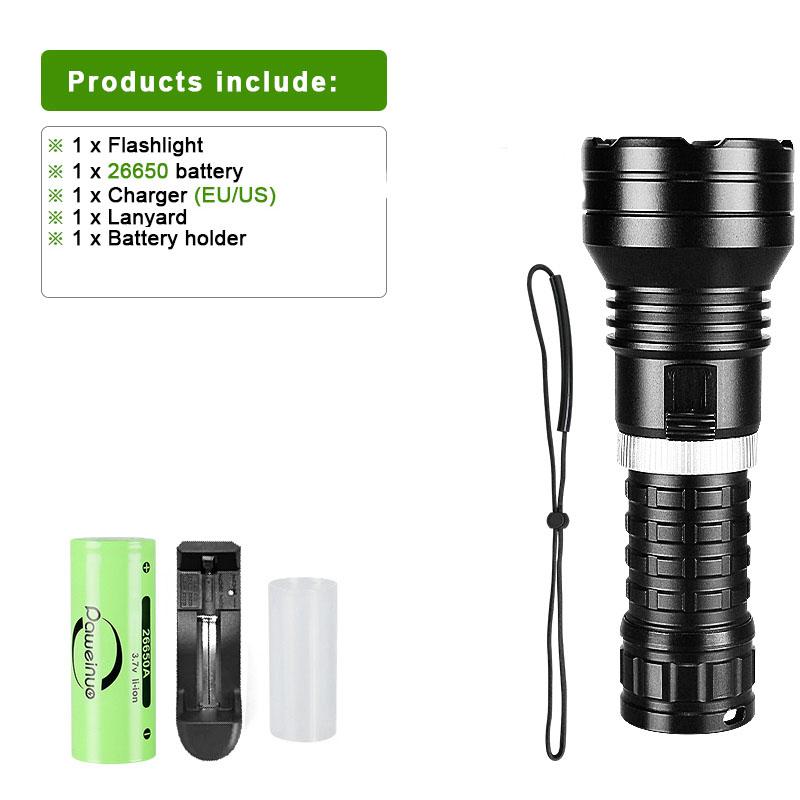 90000 люмен XHP160 светодиодный фонарик для дайвинга IPX8 водонепроницаемый 400 м профессиональный фонарь для дайвинга подводное освещение рабочая лампа