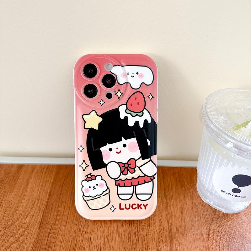 Zhitai Huawei Mate60 Pro & Apple iPhone 15 Pro/14 Cute Air Cushion Phone Case