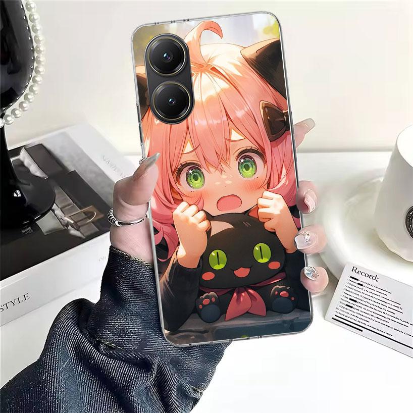 Мягкий чехол для телефона S-Spy Family Аня для Xiaomi Redmi 15C 15 13C 13 Poco X5 X6 X7 F7 Ultra M7 12C 12 10 10C 9C 9A 9T 9 Fundas Poco
