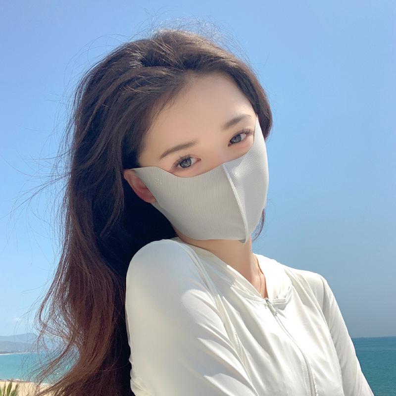 Солнцезащитная маска Ice Silk с гиалуроновой кислотой UPF50+ для женщин — летний выпуск 2024 года с защитой глаз