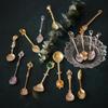 Heat Resistant Tableware Zinc Zinc Zinc Alloy Sugar Spoon Tea Spoon Coffee Spoon Dessert Spoon