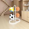 Nail-Free Sports Ball Storage Rack for Basketball, Volleyball, and Children's Basketball Hoop