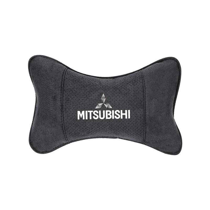 Car Suede Headrest Breathable Memory Foam Neck Pillow For Mitsubishi Colt I200 Space Delica Triton Ralliart Star Mirage Montero
