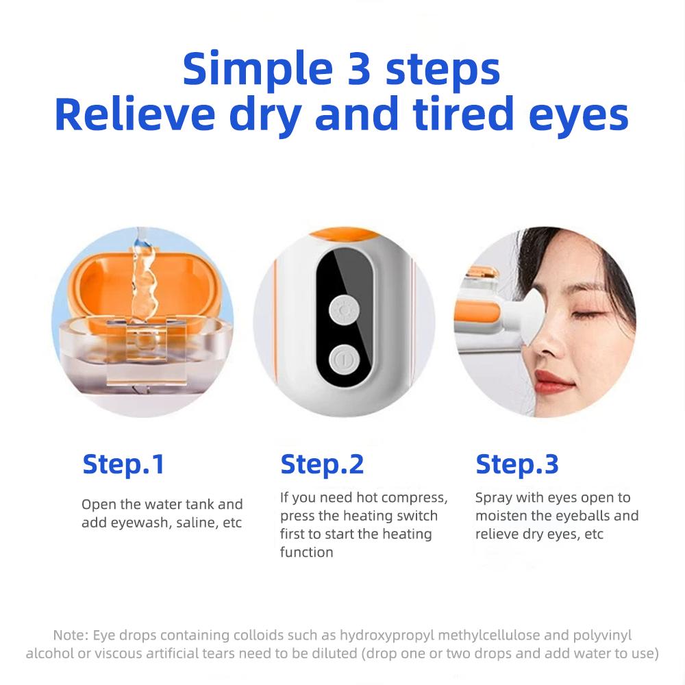 Холодный и горячий компресс и распыляемое устройство для увлажнения глаз