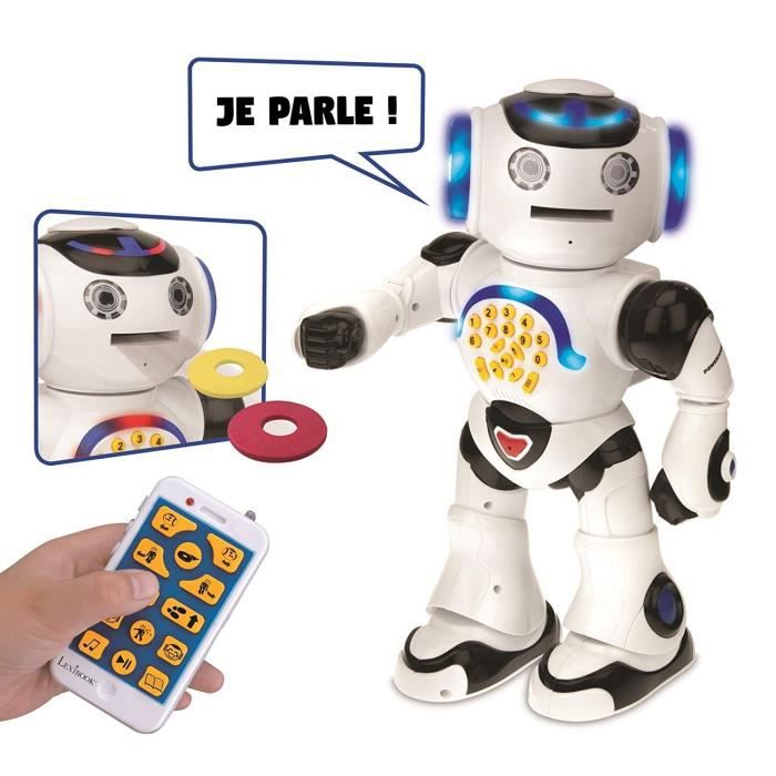 POWERMAN - My First Ludo-Educational Robot (French), Sounds and Lights - LEXIBOOK