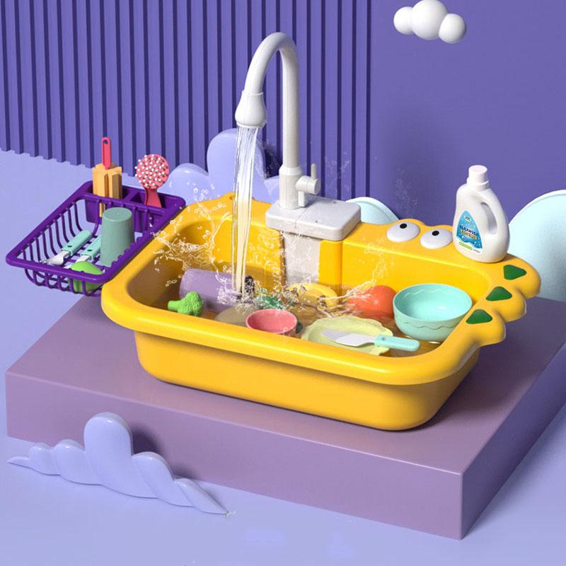 Рыбалка Игрушки Водные Игры Подарок для Малыша Новый Кран Игровая Раковина Кухонная Раковина Игрушка Электрический Кран Игровые Кухонные Игрушки Бассейн Плавающие