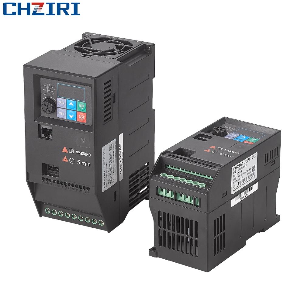 CHZIRI CE Mini Variable Frequency Drive 380V 0.75kw 2.5A Economic Vfd Inverter