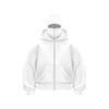 Unisex Balaclava Hoodie Warm Loose Hooded Jacket Zip-up Casual Jacket with Face Mask for Autumn Winter Outdoor Sports Street Wear