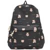 Simple Butterfly Bow And Cartoon Bear Pattern Student Backpack For Casual Travel