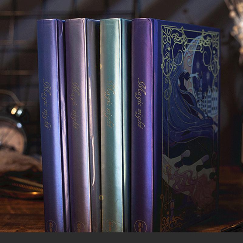European Style Retro Custom Stationery Journals Creative Retro Magic Diary Colorful Inner Pages Hardcover Sewing Binding Paper