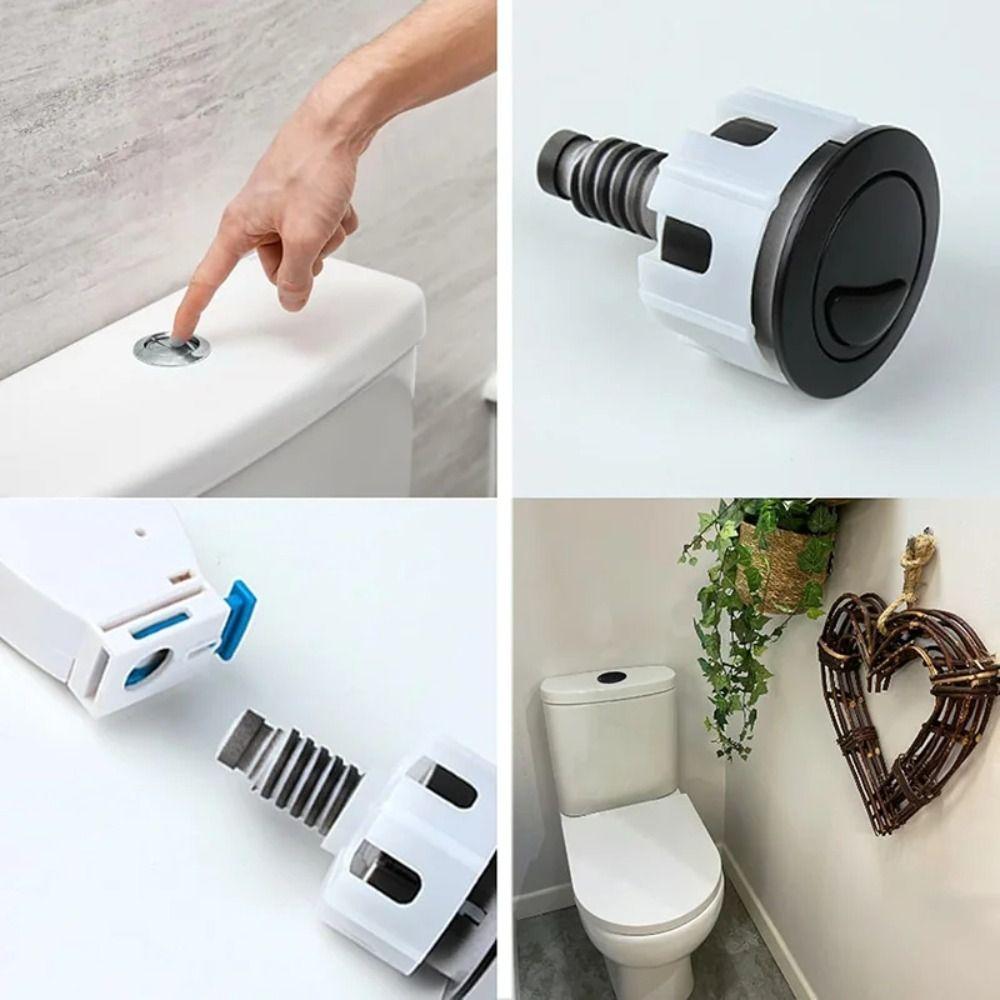 Universal Toilet Flush Button Double Drain Water Tank Button Toilet Push Button Toilet Seat