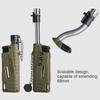 Portable Retractable Igniter Windproof Outdoor Barbecue Gas Lighter Waterproof Camping Electronic Igniter for Travel Picnic BBQ