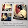 Elegant Geisha Illustration Bedding Duvet cover sets Duvet covers Pillowcases gifts (1 * Duvet Cover 2 * Pillowcases, without duvet insert)