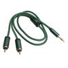 3.5mm Y Splitter Cable 1.64FT HiFi Stereo Sound Headphone Jack Adapter Male to Aux Sound Cable for Smartphone Speaker