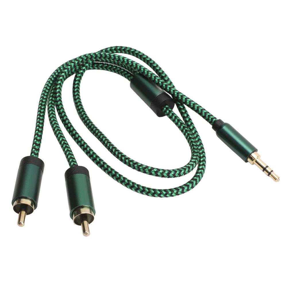 3.5mm Y Splitter Cable 1.64FT HiFi Stereo Sound Headphone Jack Adapter Male to Aux Sound Cable for Smartphone Speaker