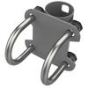 Aerial Mast Pipe Bracket Stainless Steel 30mm To 50mm Adjustable U Shape  Mounting Bracket Po