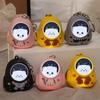 Cartoon Starry Astronaut Capybara Night Light Keychain Lovers Light Up Bear Key Chain Package Pendant Small Gifts Bag Hanging