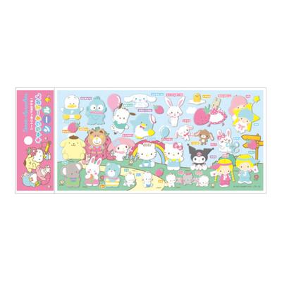 K Company Sanrio Персонажи Энциклопедия Персонажей Наклейки, Розовый, В195 x Ш95мм, SAC-CZ-PK