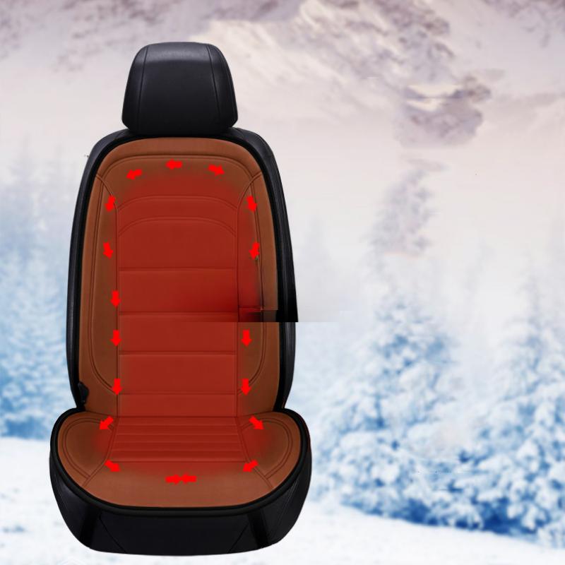 12v 1/2pcs Car Protective Cover Heating Pad Heating Car Seat Auto Parts Auto Parts Seat Cover Heated Seats Winter Warmer