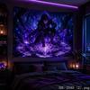 Starry Moon Anime Girl Aesthetic Tapestry Dreamy Galaxy Cartoon Wall Hanging Teen Dorm Bedroom Otaku Home Wall Decor