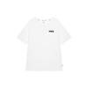 Letter Print Crew Neck Straight Casual Short Sleeve T-Shirt Men Tops White 671260-02