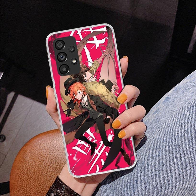 Чехол для телефона Bungo Stray Dogs Double Black для Samsung Galaxy A17 A16 A15 A14 A13 A57 A56 A55 A54 A53 A37 A36 A35 A34 A33 A26 A25