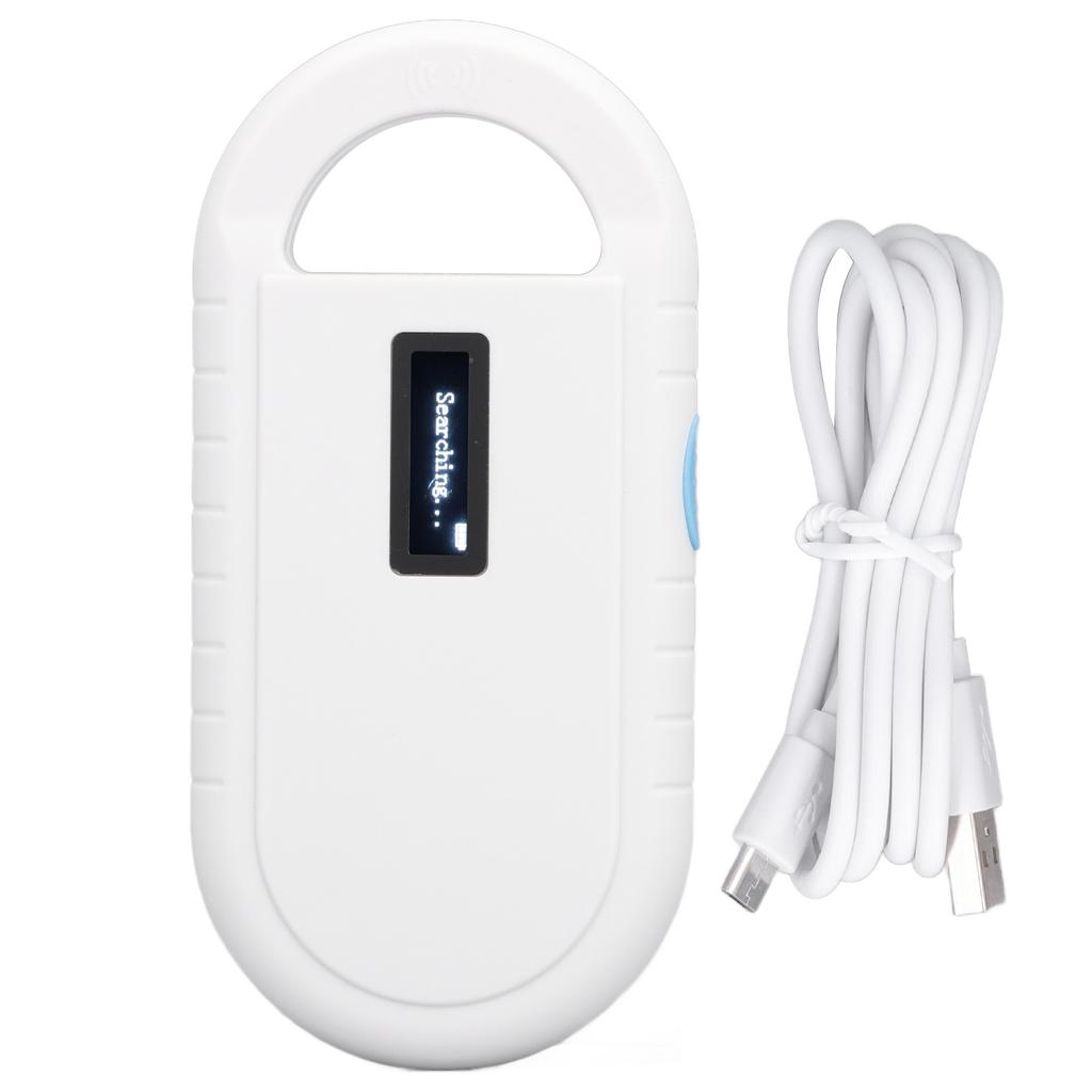 Pet ID Microchip Scanner 134.2KHz USB Rechargeable Animal Card Reader with Storage Function for