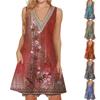 Женские летние повседневные платья без рукавов, накидки с v-образным вырезом, кружевное платье-майка, свободный струящийся пляжный сарафан в стиле бохо с карманами