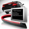 Universal Carbon Fiber Look LED Brake Light Rear Roof Spoiler Lip Tail Wing Lid
