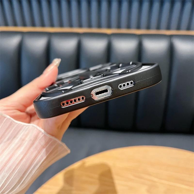 Мультяшный 3D узор паука, полый, чехол для отвода тепла для iPhone 16e 16 15 14 Plus 13 12 16 Pro Max 11 15, матовый силиконовый чехол