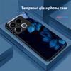 Черный Яблочный Камень Для Infinix Note 40 4G 30i 12 G96 Smart 8 Hot 9 Play 10 11S 12 20i 50 Pro Plus 5G Чехол для телефона из закаленного стекла