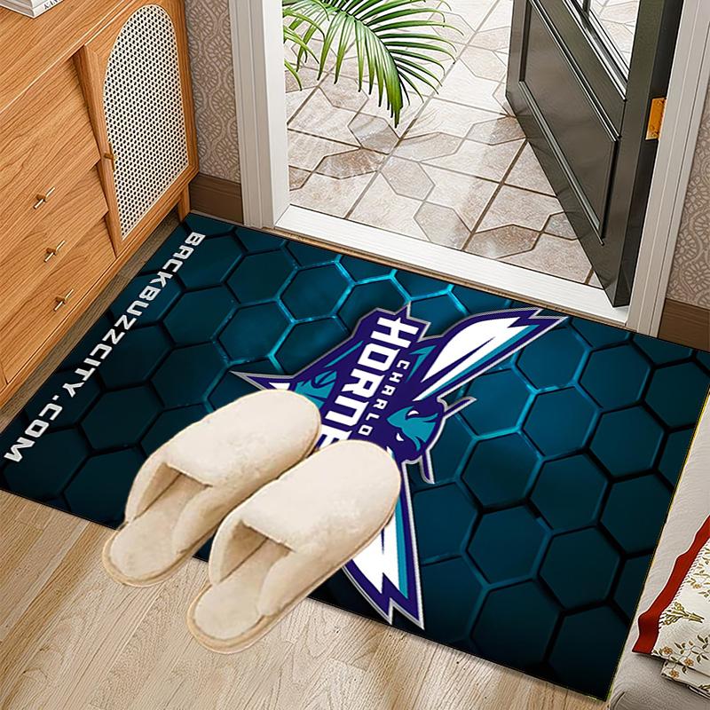 Charlotte Logo Art Rug Office Carpet Non-Slip Mat, Chair Rug Floor Covering for Gaming, Bedroom, Living Room , Home Decor Christmas Gift