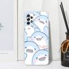 Милый мультяшный акула Чехол для телефона Samsung S30, S23, S21, S22, S20, Ultra, FE, Lite, S10, S9, S8, Plus, Прозрачный, Силиконовый чехол
