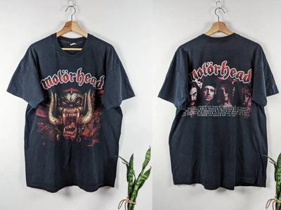 Винтажная футболка Motorhead Euro Tour 90-х, перепечатка, размеры S-5XL