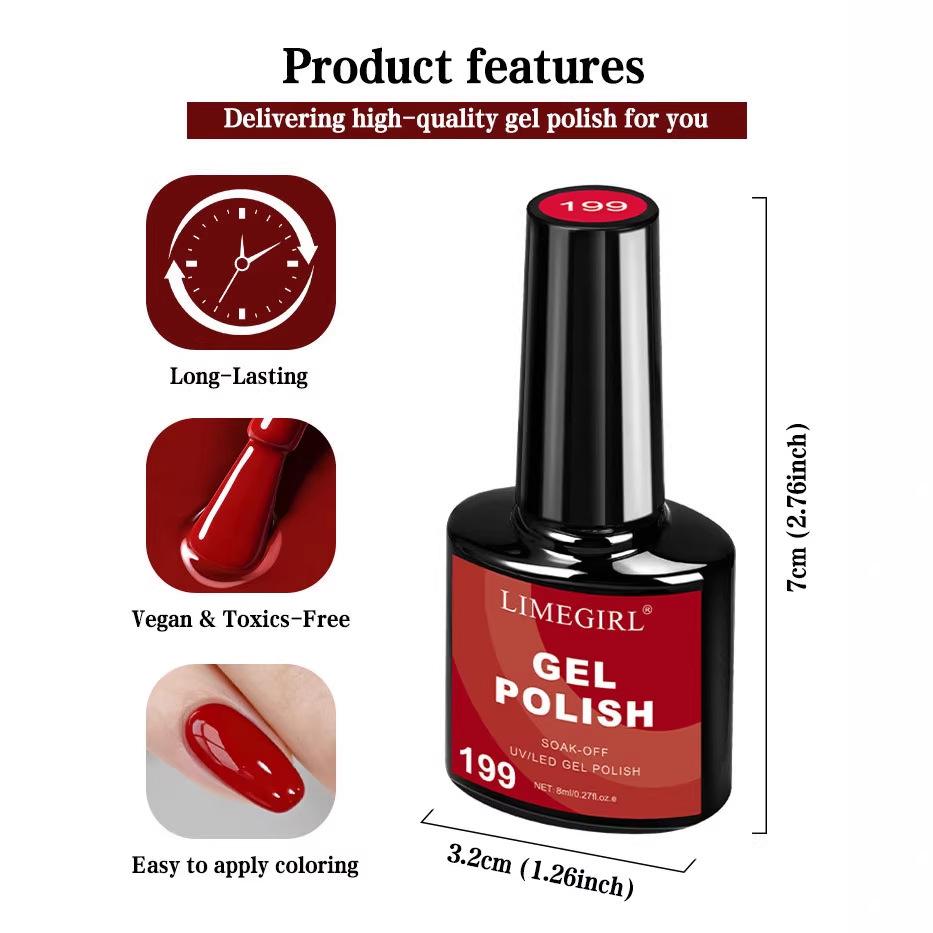 12 Colors Gel Nail Polish Kit with LED Lamp, Nail File, French Tips & Nail Art Decorations, Complete Starter Set