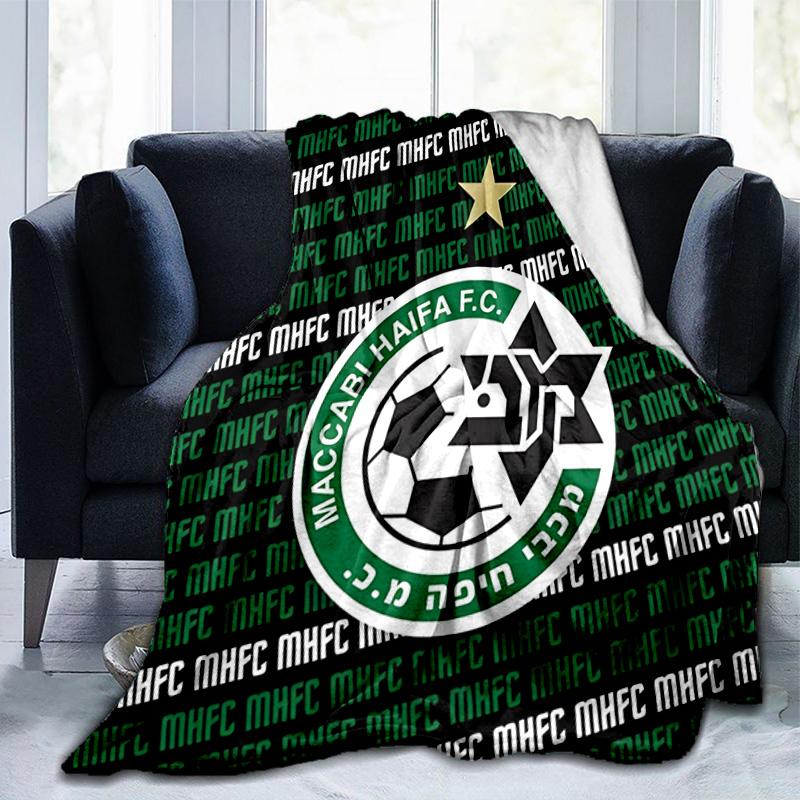 Maccabi Football Club Printed Throws Blanket Soft Flannel Blankets for Couch Bed Gifts for Men Women Picnic blanket Christmas gifts