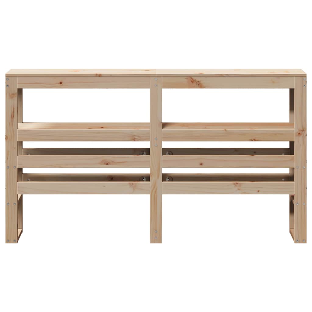 Vidaxl Wezgłowie Do Łóżka, Z Półkami, 160 Cm, Lite Drewno Sosnowe