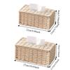 Handmade Imitation Rattan Tissue Case Decoration Tissue Paper Container  Living Room