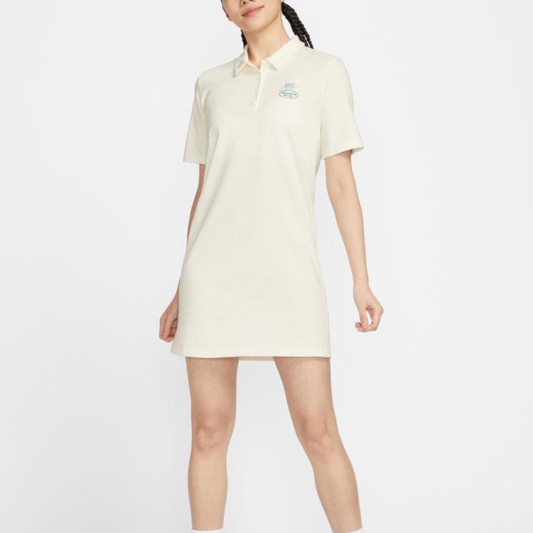 Nike Спортивное платье с коротким рукавом женское Парусный белый HJ3949-133