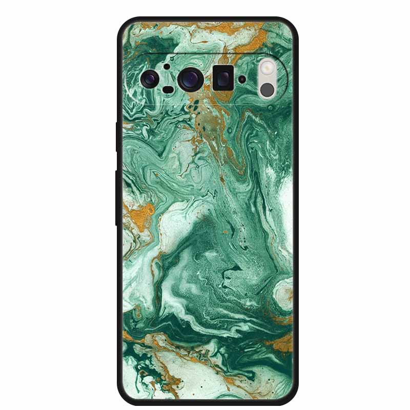 For Google Pixel 10 Pro Case Vivid Graceful Premium Marble TPU Soft Silicone Phone Cases Impact Chic Mineral-Finish Para Cover