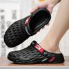 Men's Shoe Hole Slides 2024 Fashion Male Slipper Beach Trend Elegant Fun Comfortable Rubber With Stylish Hot Clappers Original