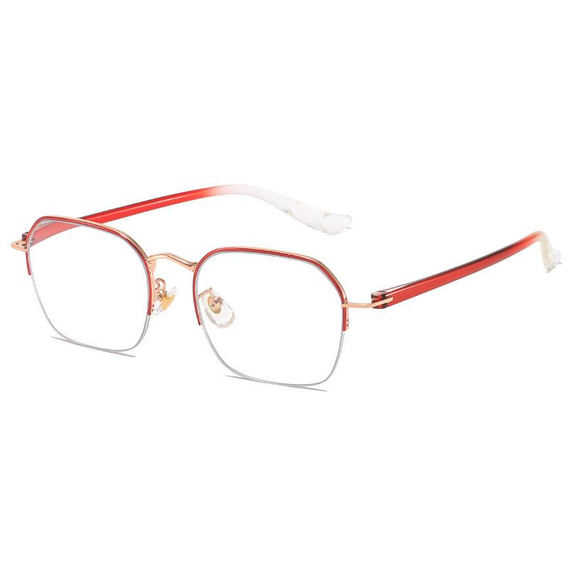 2025 Fashion Reading Glasses Women's INS Style Metal Oversized Frame Ultra-Lightweight Personalized Presbyopia Glasses