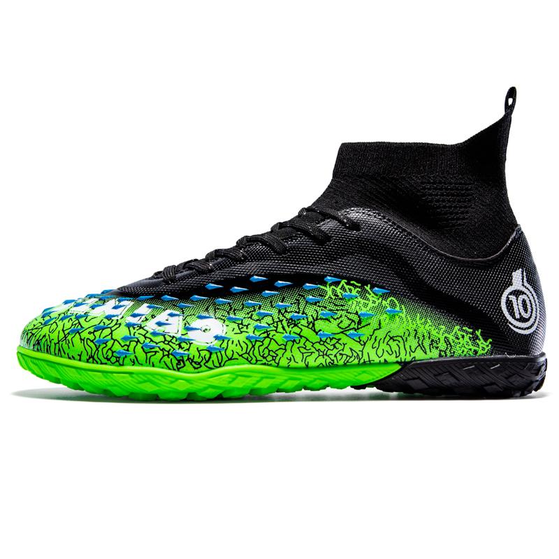 Мужские/женские футбольные бутсы 33-46, высокие носки с короткими ногтями Make Capital, детские футбольные кроссовки для улицы для мальчиков