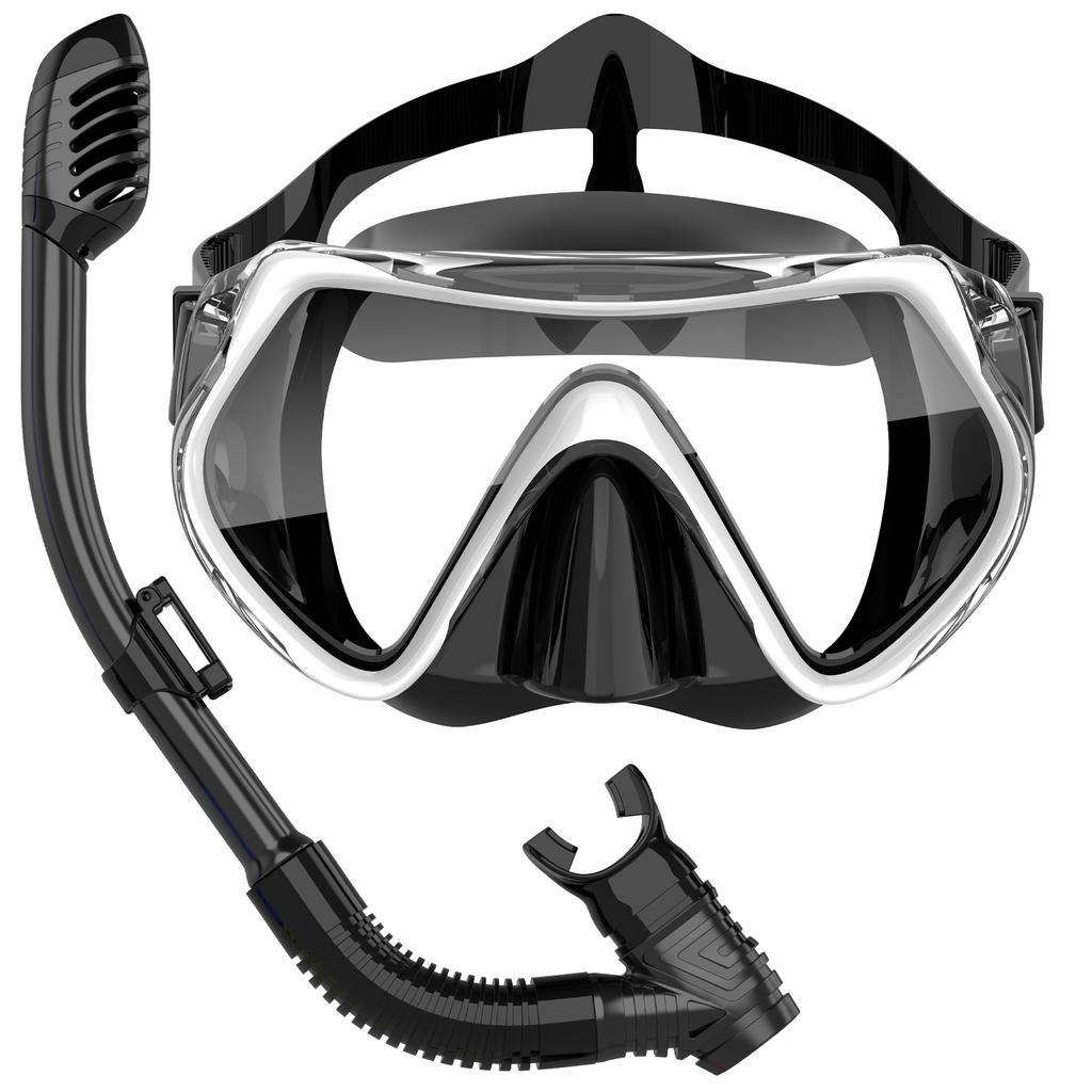 Детский комплект масок для подводного плавания с маской и трубкой, противотуманные линзы HD, плавательная маска, безопасное дыхание, принадлежности для игр в воде, плавательное оборудование