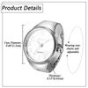 Ring Watch Ring Fashionable One Size Fits Stainless Steel Ring Watch Analog Waterproof Simple Quartz Watch Gold Silver Fashion Accessory Birthday
