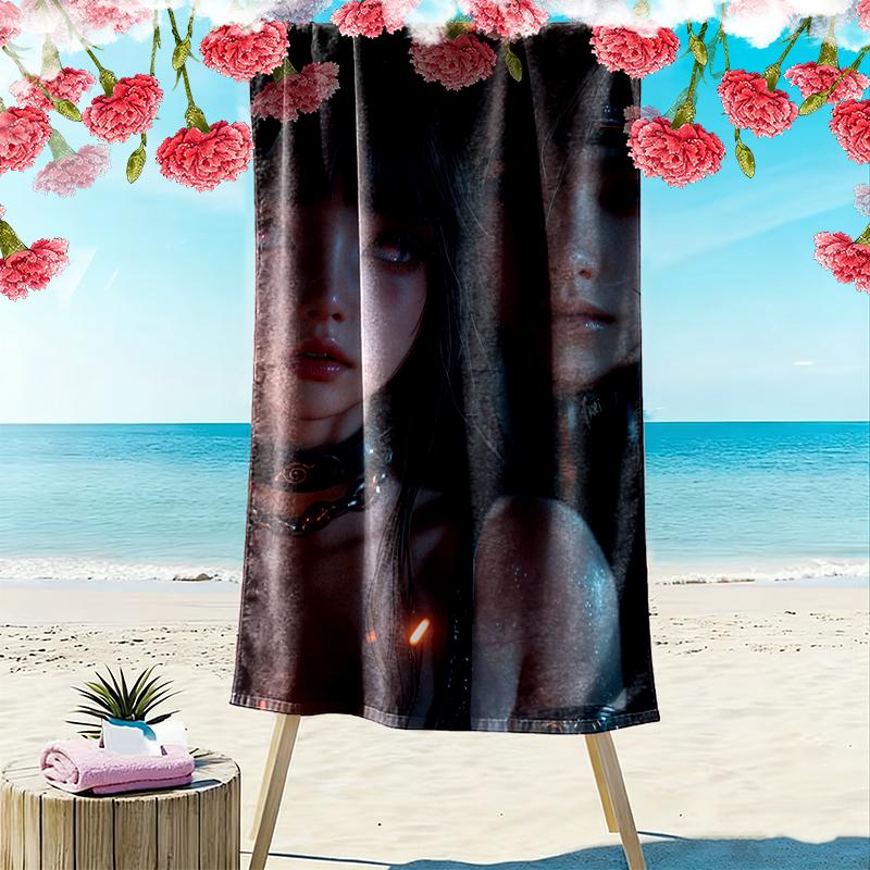 1pc naruto Beach Towel, Soft Beach Towel Suitable for Beach Swimming, Outdoor Camping and Traveling