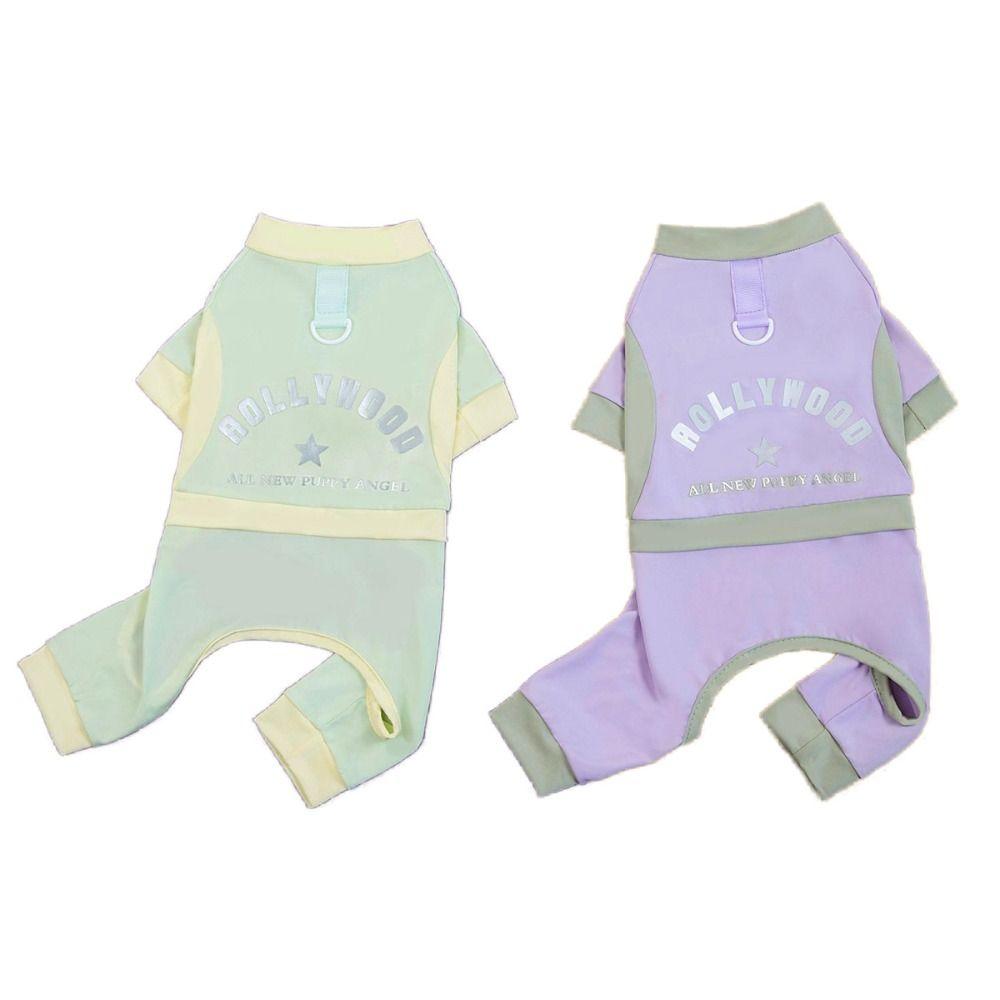 Тонкий охлаждающий комбинезон для собак Ледяной шелк Футболка для кошек Одежда для питомцев Одежда от солнца для питомцев Чихуахуа